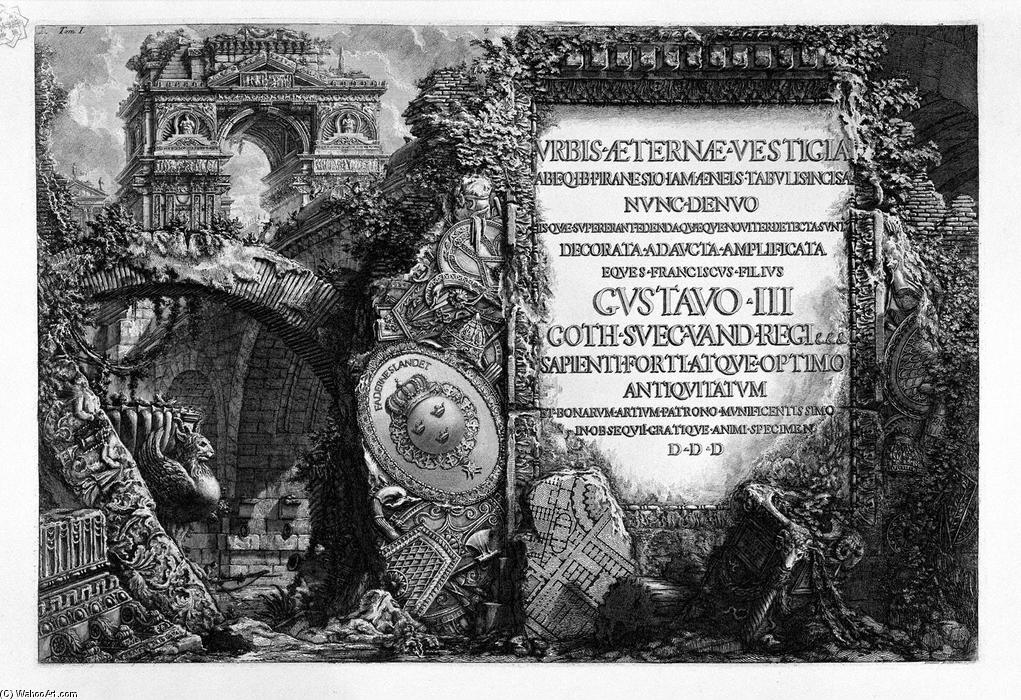 The Roman Antiquities, T. 1, Plate I. — Giovanni Battista Piranesi
