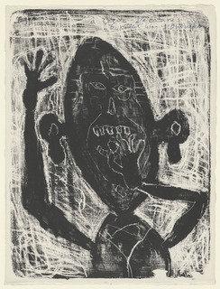 Man Eating A Small Stone (homme Mangeant Une Petite Pierre) — Jean Philippe Arthur Dubuffet