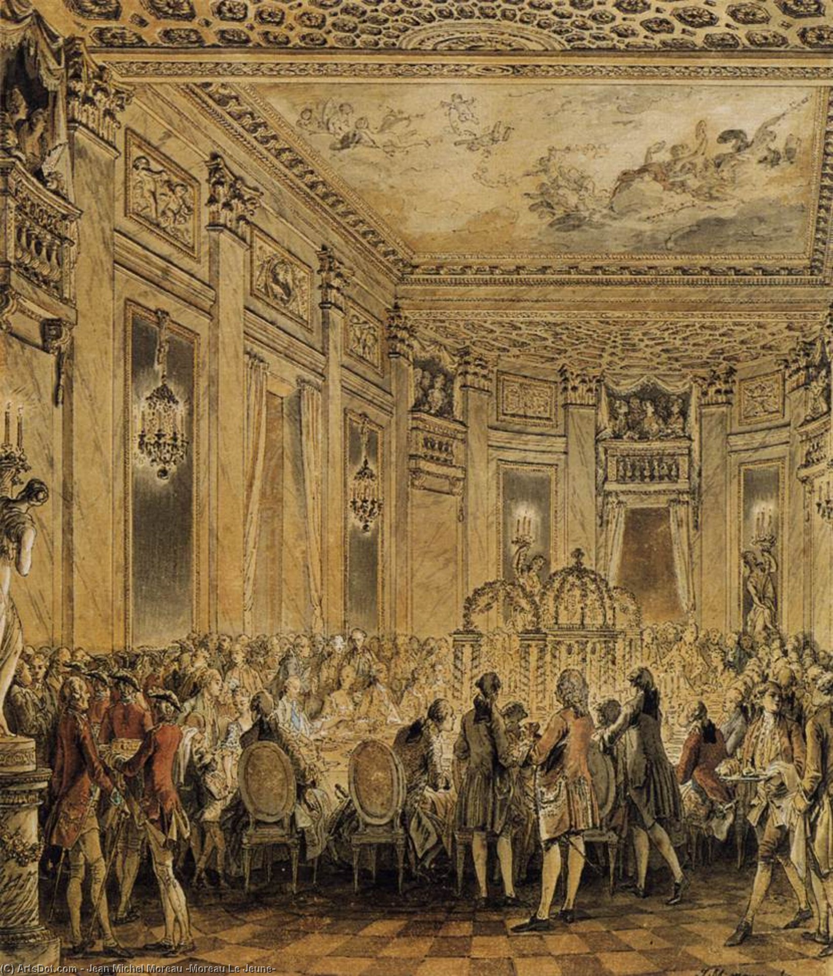Banquet Given In The Presence Of The King — Jean Michel Moreau (moreau Le Jeune)