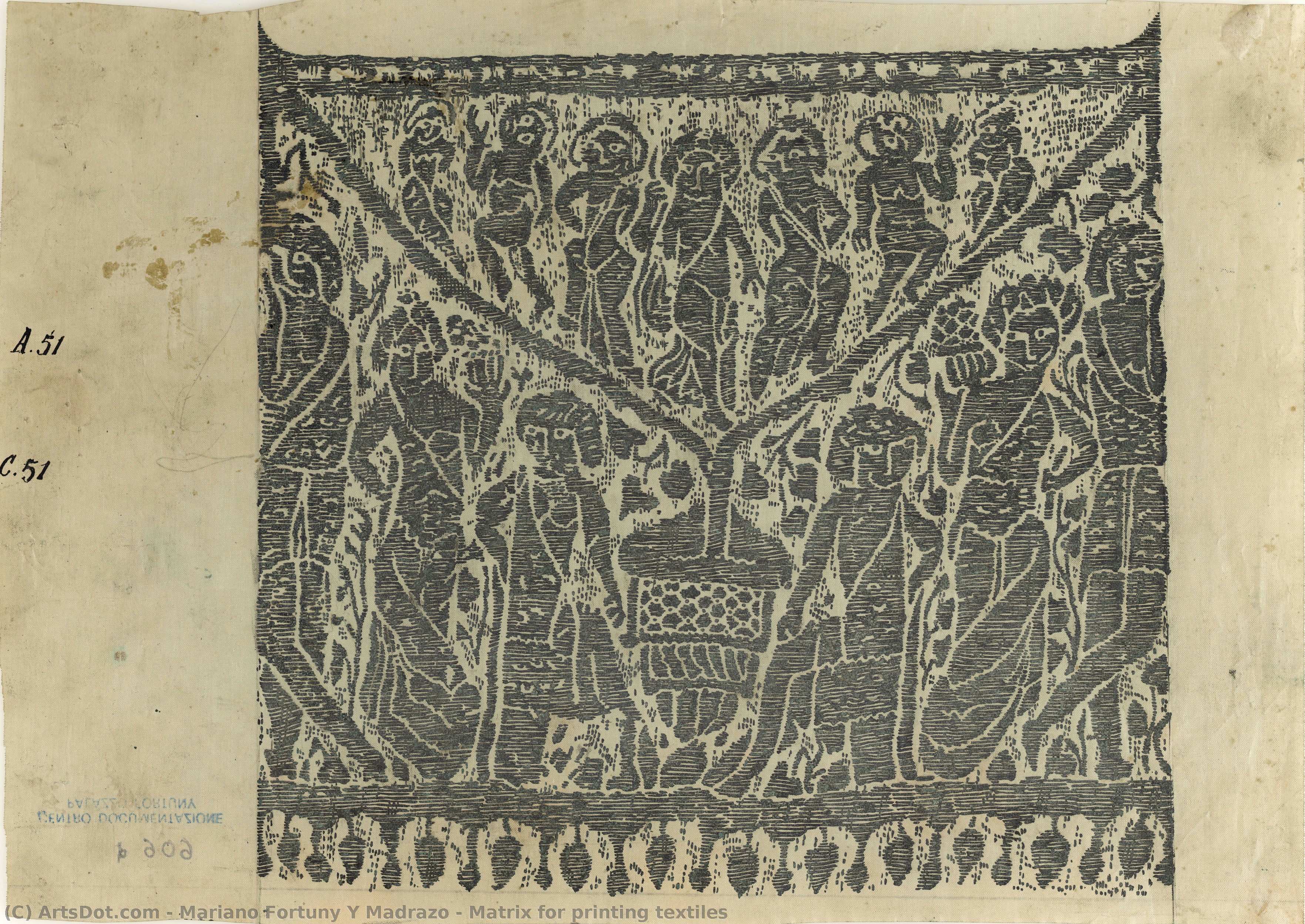 Matrix For Printing Textiles — Mariano Fortuny Y Madrazo