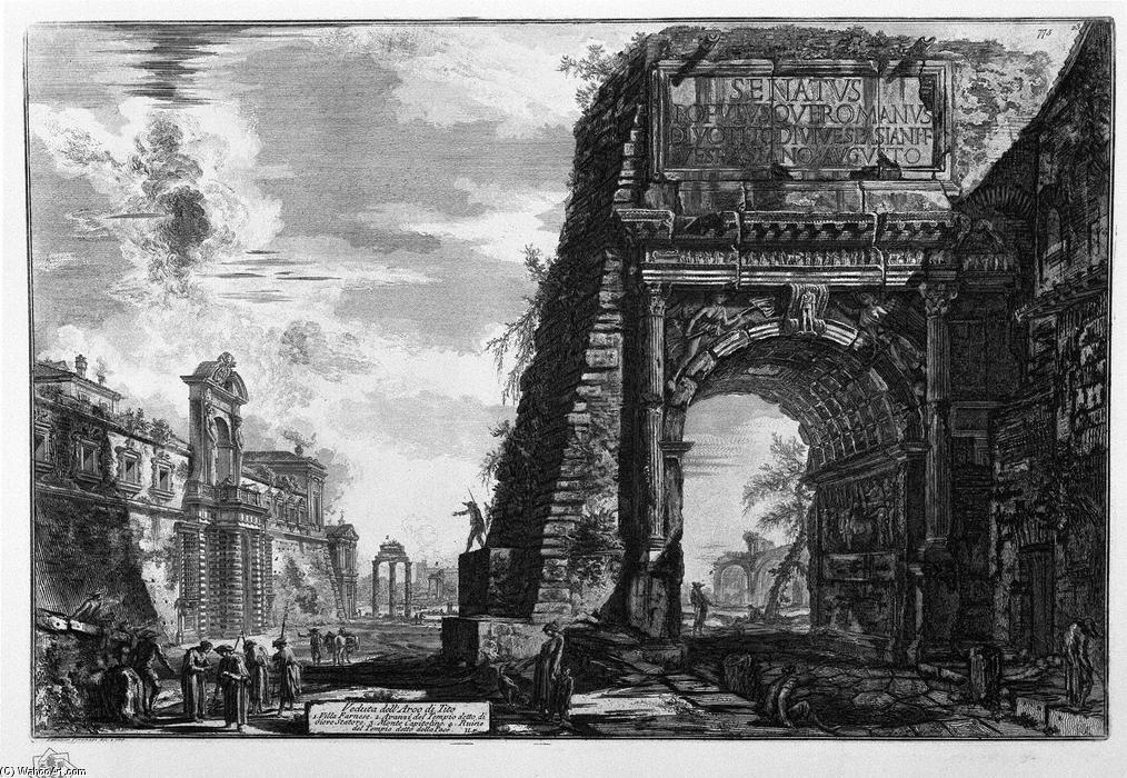 View Of The Arch Of Titus — Giovanni Battista Piranesi