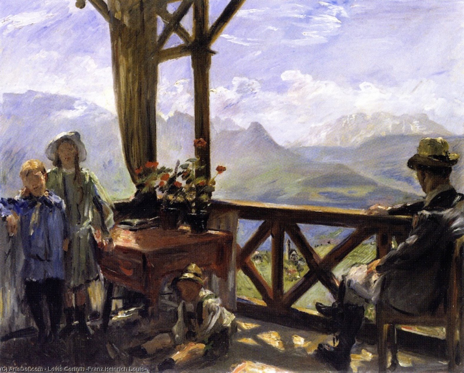 Terrace In Klobenstein, Tyrol — Lovis Corinth