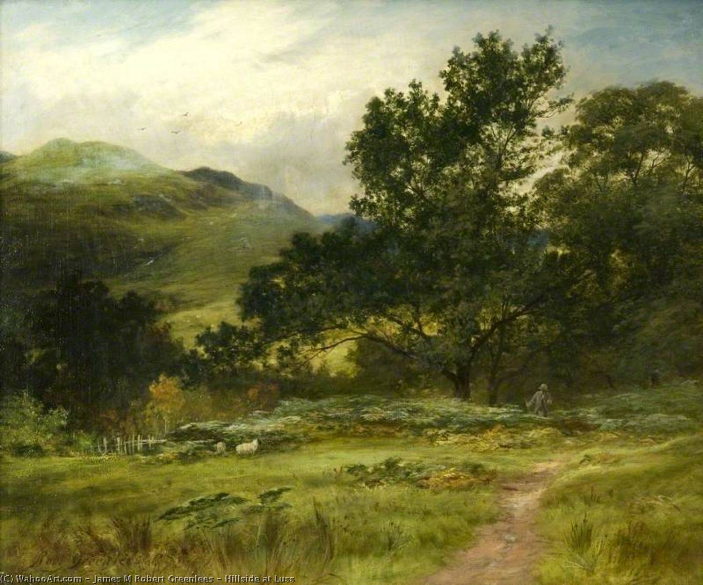 Hillside At Luss — James M Robert Greenlees