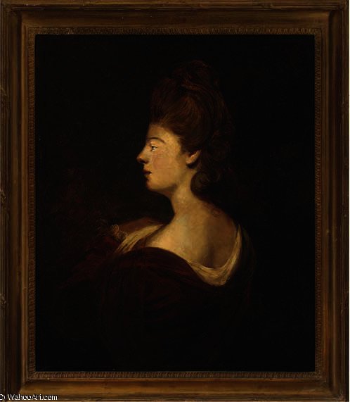 Portrait Of A Lady, Quarter-length, In A Red Dress — George Romney