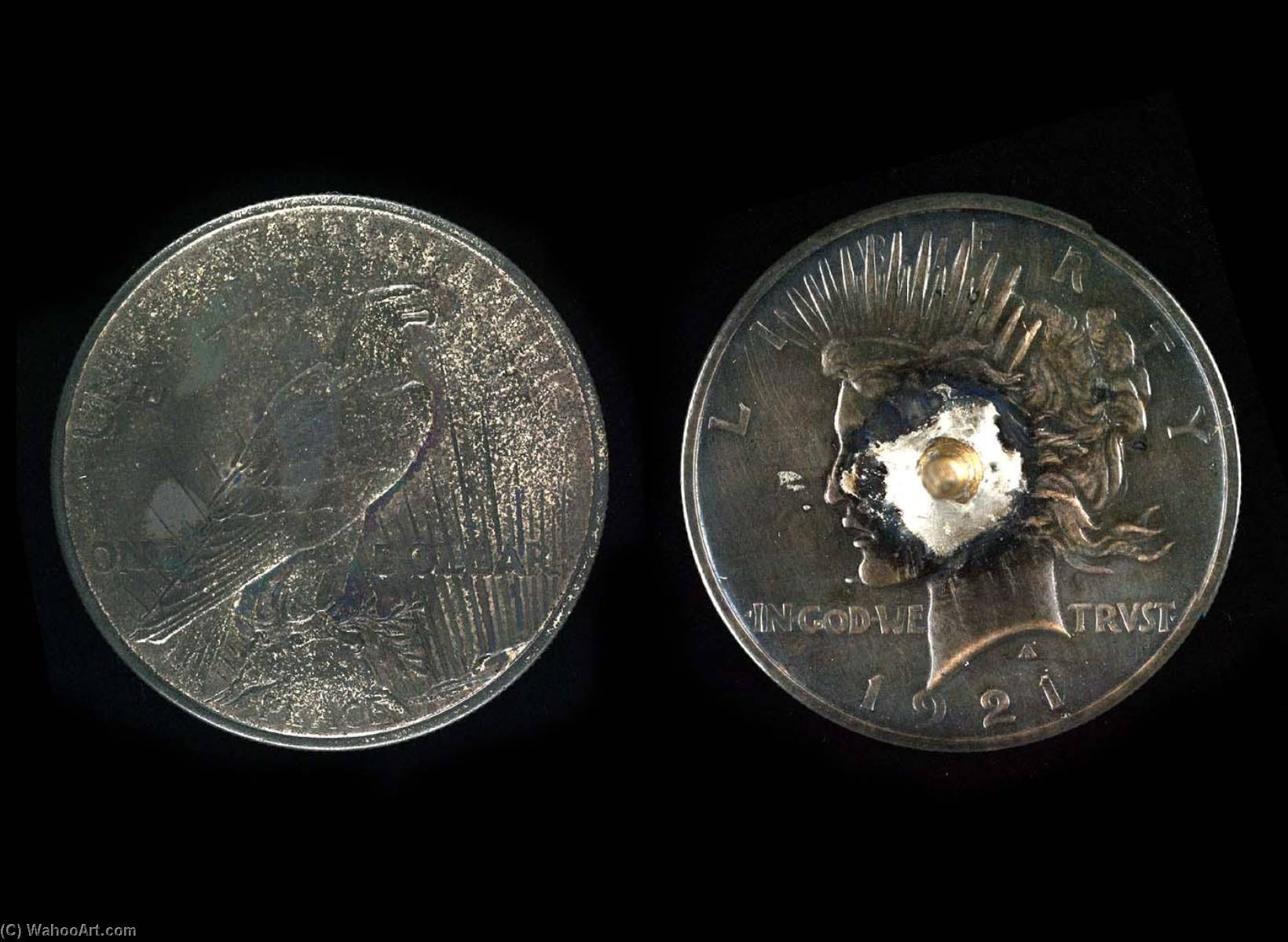 United States Silver Dollar Coin (reverse) — Anthony De Francisci