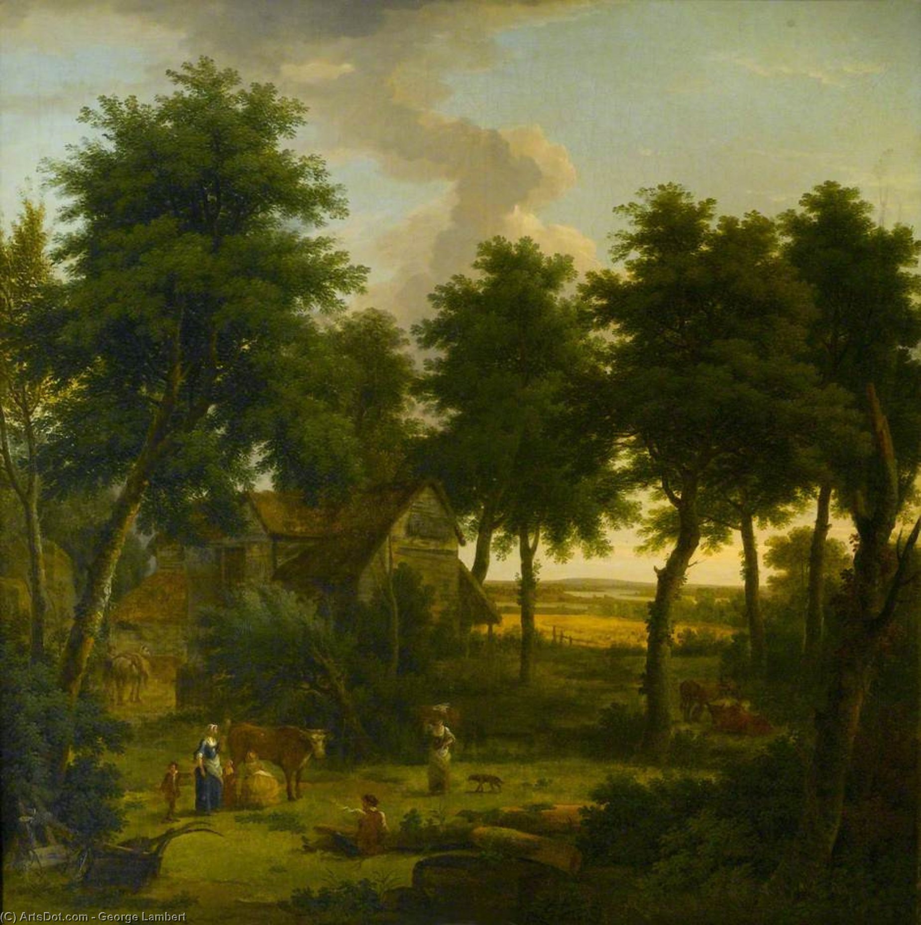 Landscape With Figures — Джордж Уэсли Ламберт