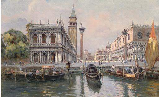 Piazzetta Of San Marco — Antonio Maria De La Concepcion Reyna Manescau