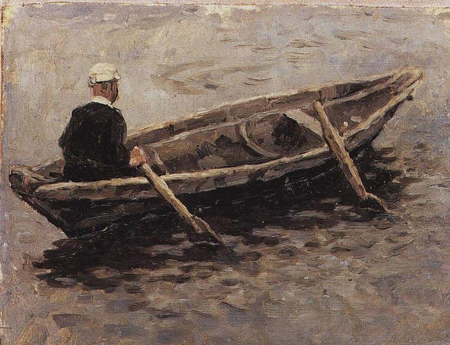 On Boat (study To ''the Conquest Of Siberia By Yermak'') — Vasily Ivanovich Surikov