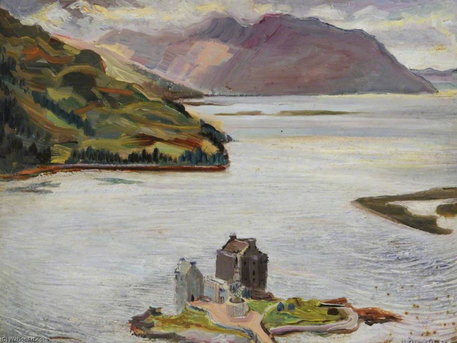 Eilean Donan Castle, Near Dornie Ferry, Loch Duich, Scotland — Francis Ferdinand Maurice Cook
