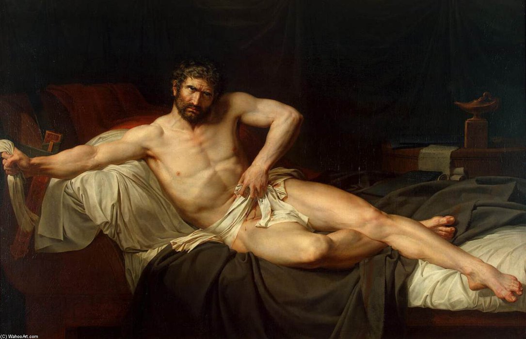 Death Of Cato Of Utica — Guillaume Guillon Lethiere