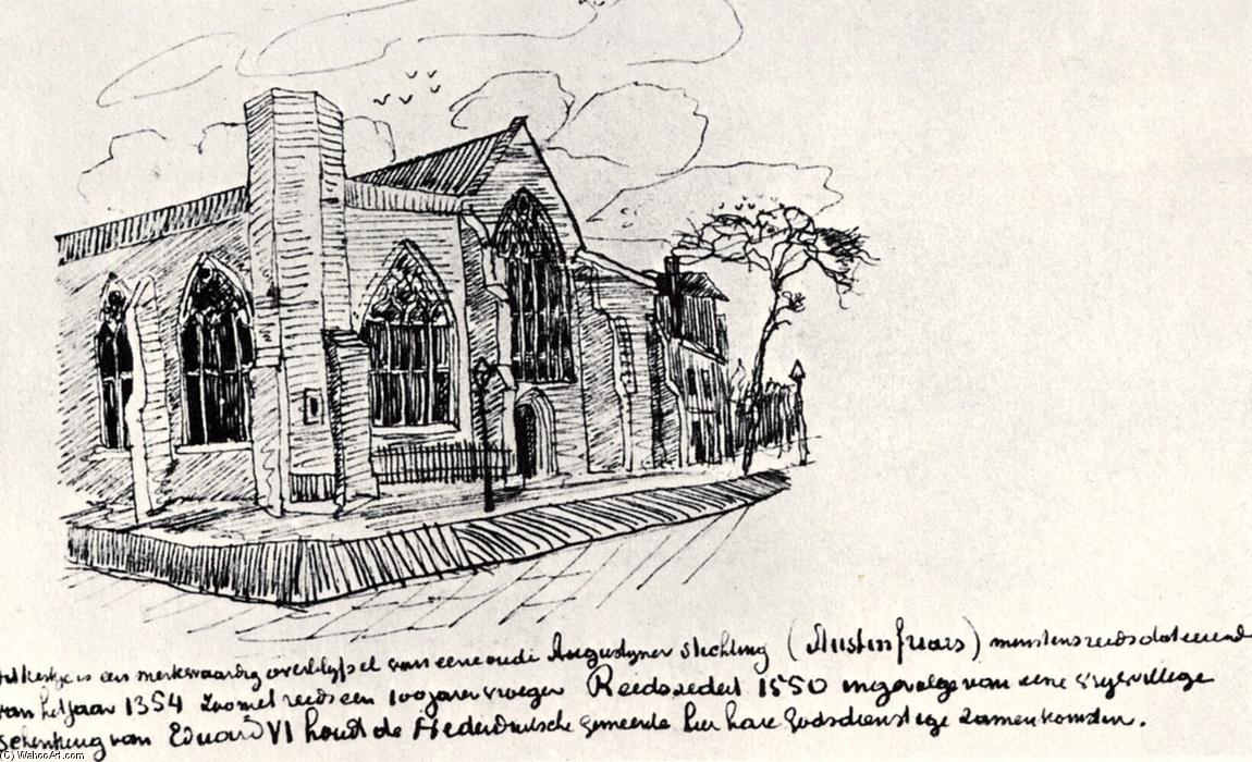 Austin Friars Church, London — Vincent Willem Van Gogh