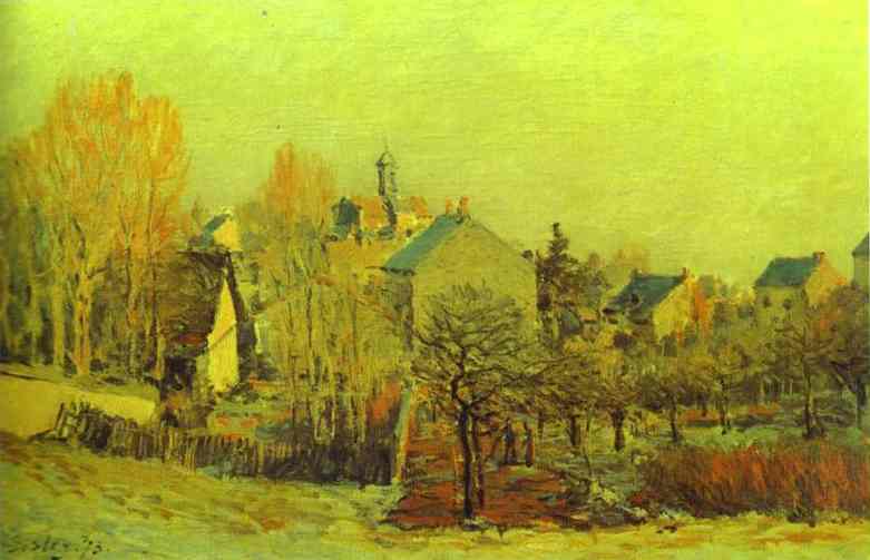 Frost In Louveciennes — Alfred Sisley