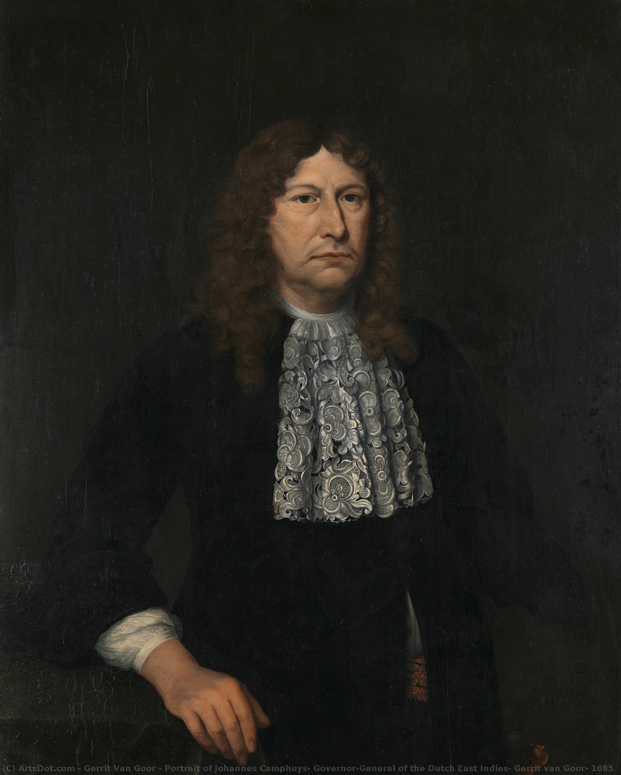 Portrait Of Johannes Camphuys, Governor-general Of The Dutch East Indies, Gerrit Van Goor, 1685 — Gerrit Van Goor