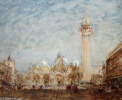 Saint Mark's Square In Venice — Félix François Georges Philibert Ziem