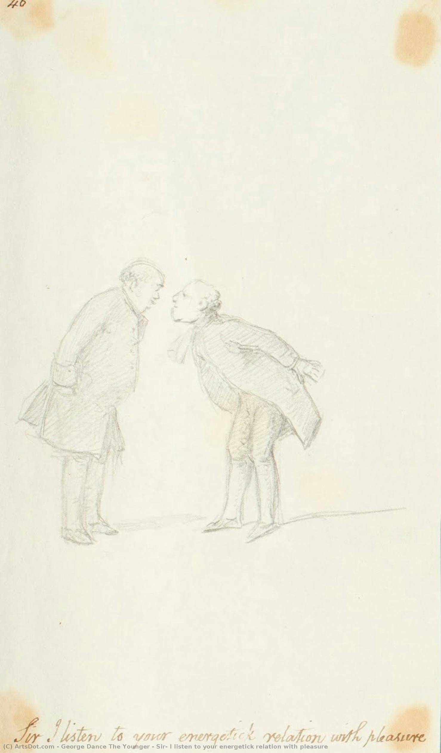 Sir, I Listen To Your Energetick Relation With Pleasure — George Dance The Younger