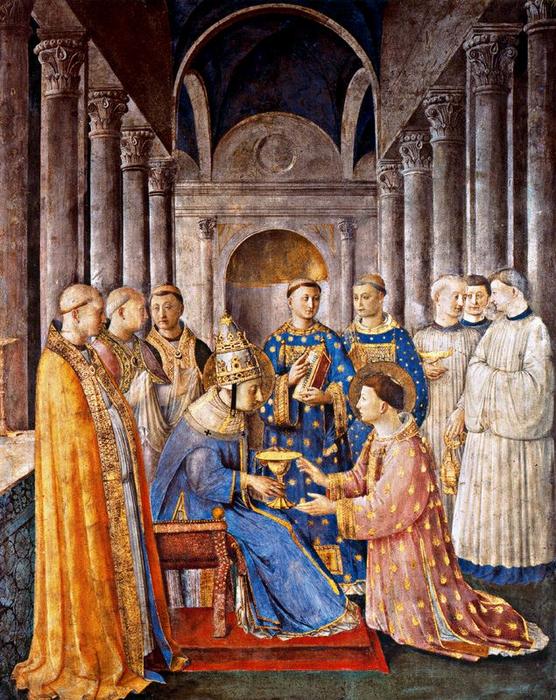 The Consecration Of Saint Lawrence As Deacon — Fra Angelico