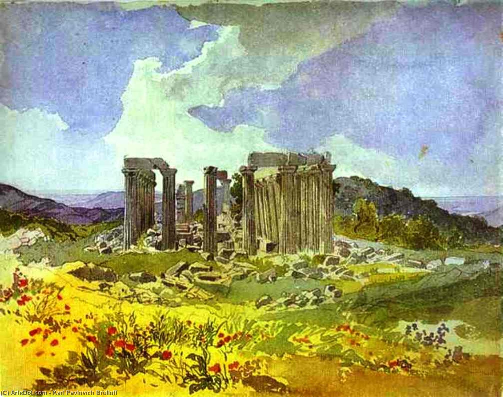 Temple Of Apollo In Phigalia — Karl Pavlovich Brulloff