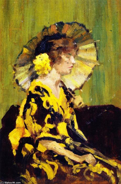 Lady Holding A Parasol — Вильям Бримне́р