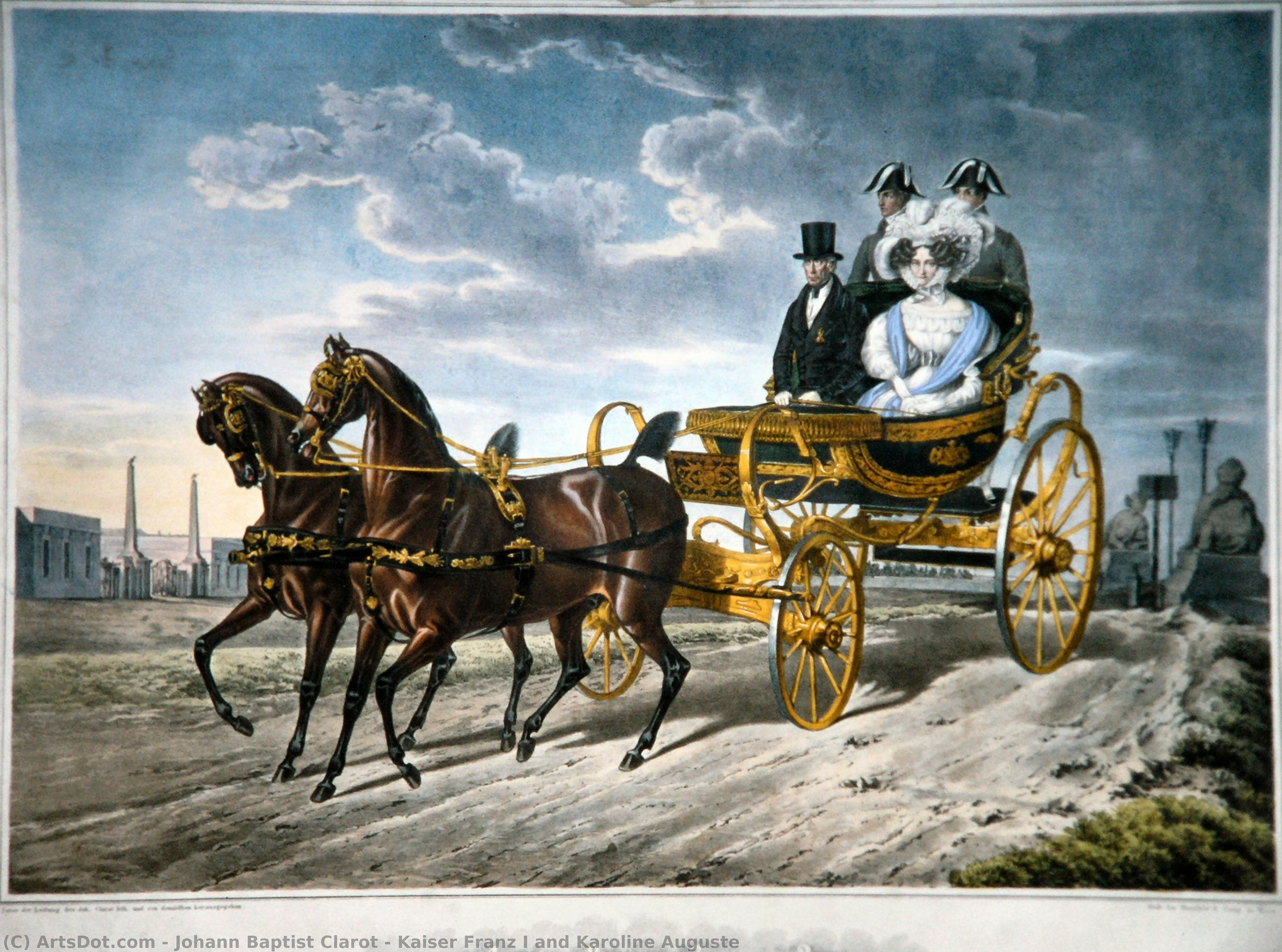 Kaiser Franz I And Karoline Auguste — Johann Baptist Clarot