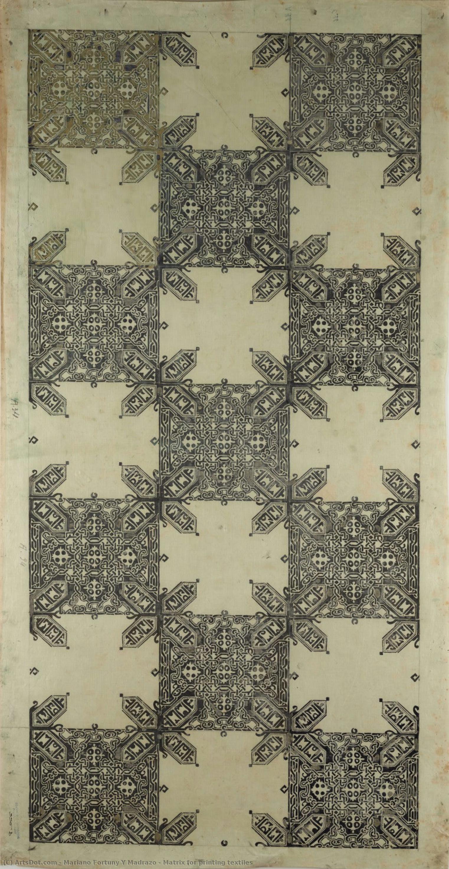 Matrix For Printing Textiles — Mariano Fortuny Y Madrazo