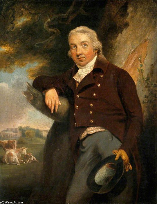 Edward Jenner, With A View Of Berkeley, Gloucestershire - — Джон Рафаэл Смит
