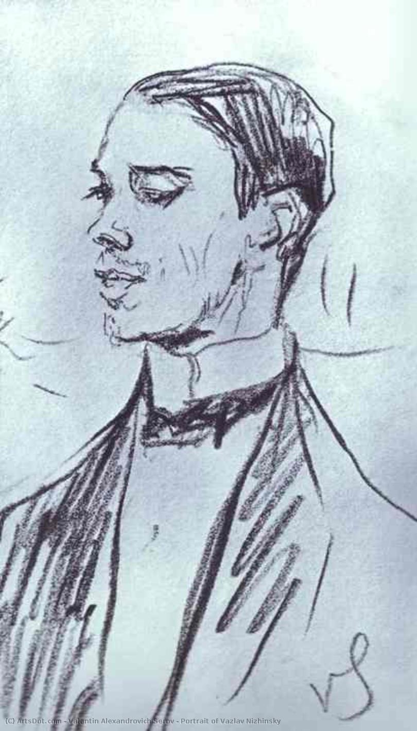 Portrait Of Vazlav Nizhinsky — Valentin Alexandrovich Serov
