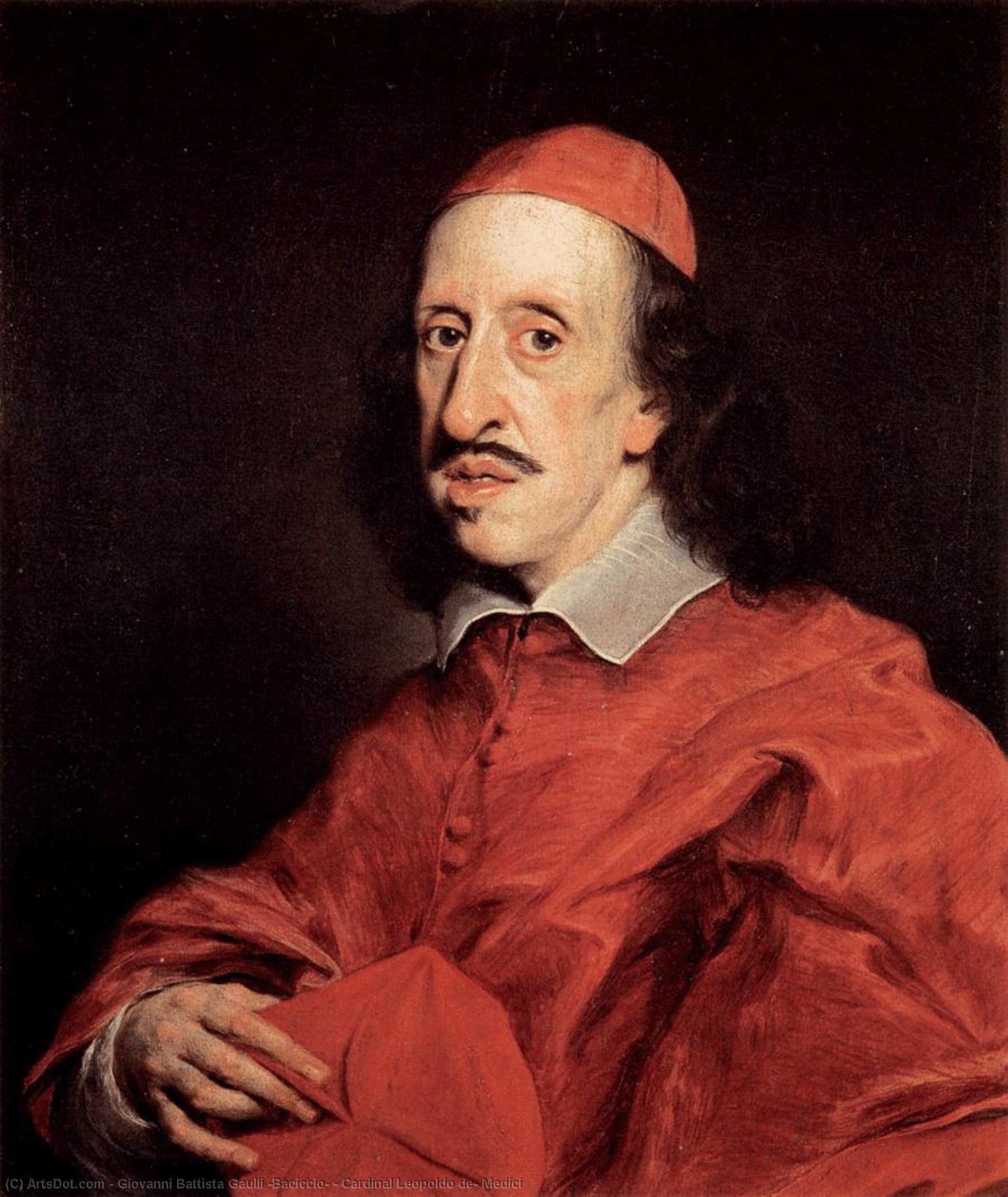 Cardenal Leopoldo De' Medici — Giovanni Battista Gaulli (detto Baciccio)