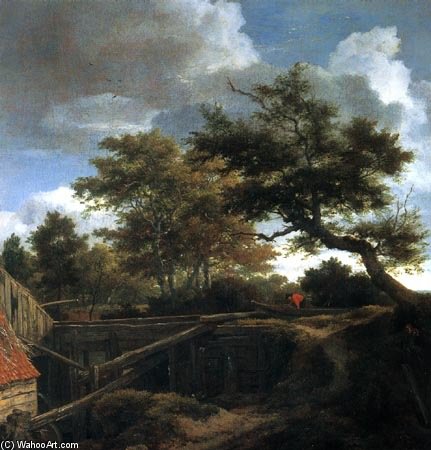 Woodland Landscape With Rear View Of A Water-mill — Јакоб Исаксзон Ван Рујсдаел
