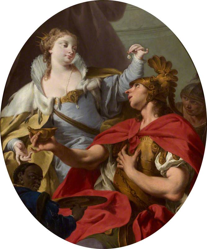 Cleopatra And The Pearl — Giovanni Battista Pittoni The Younger