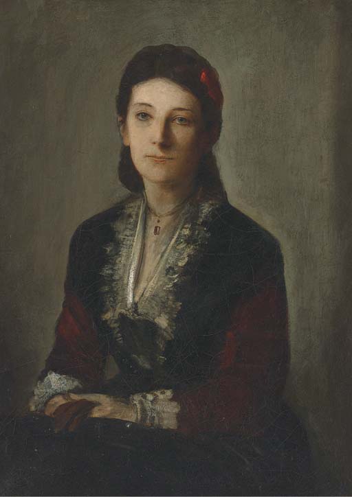 Portrait Of Gertrud Grafin V. Werthern Née Von Bülow — Franz Seraph Von Lenbach