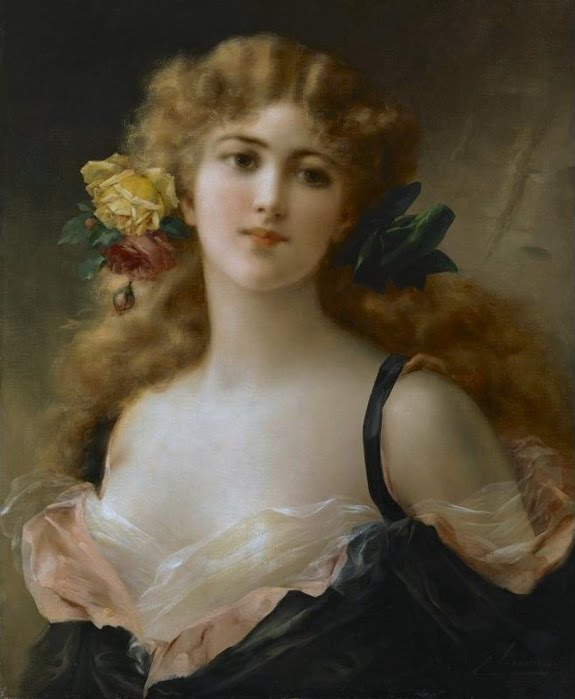 Portrait De Jeune Fille — Emile Vernon