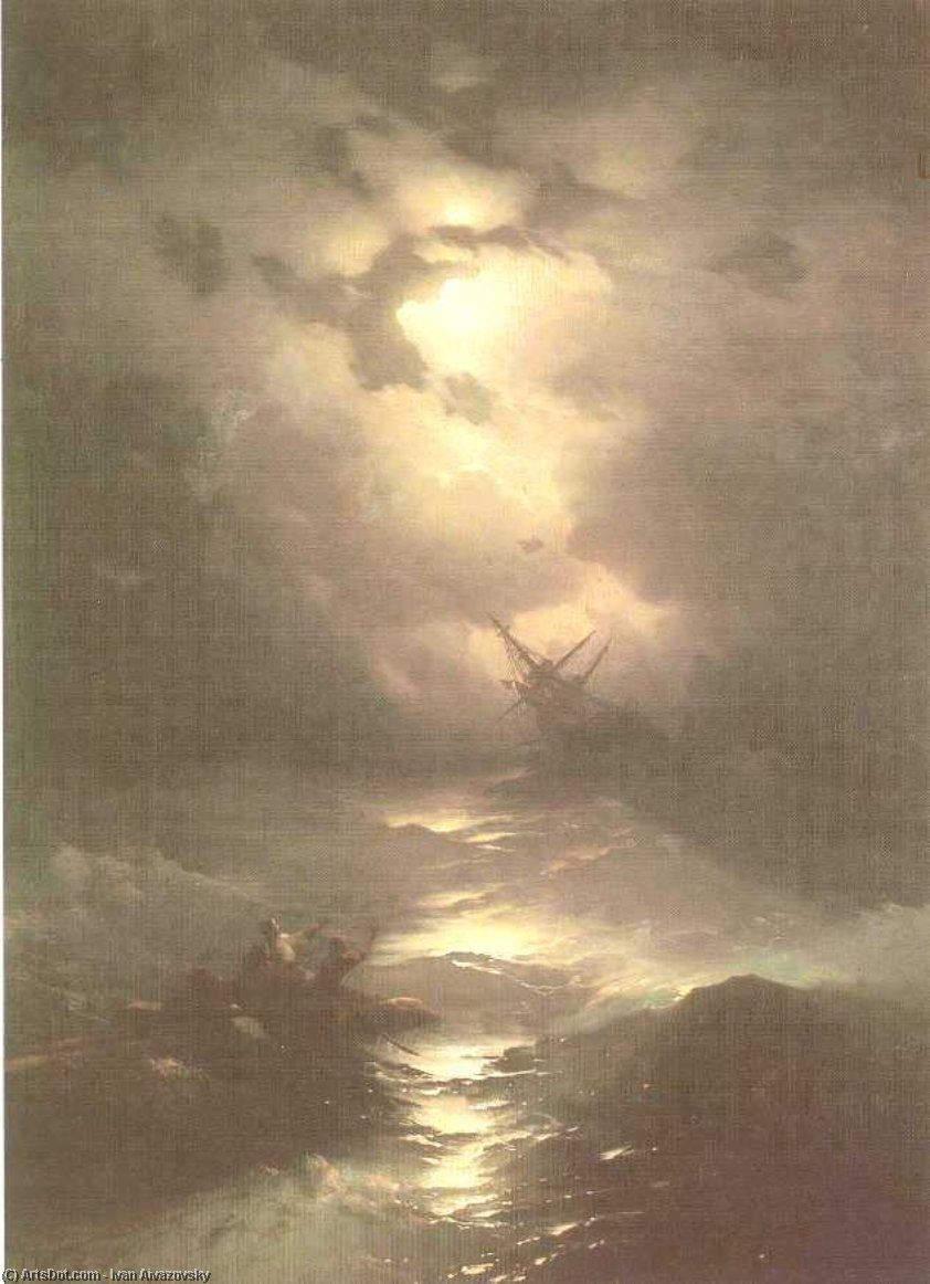 Tempest On The Northern Sea — Ivan Konstantinovich Aivazovsky