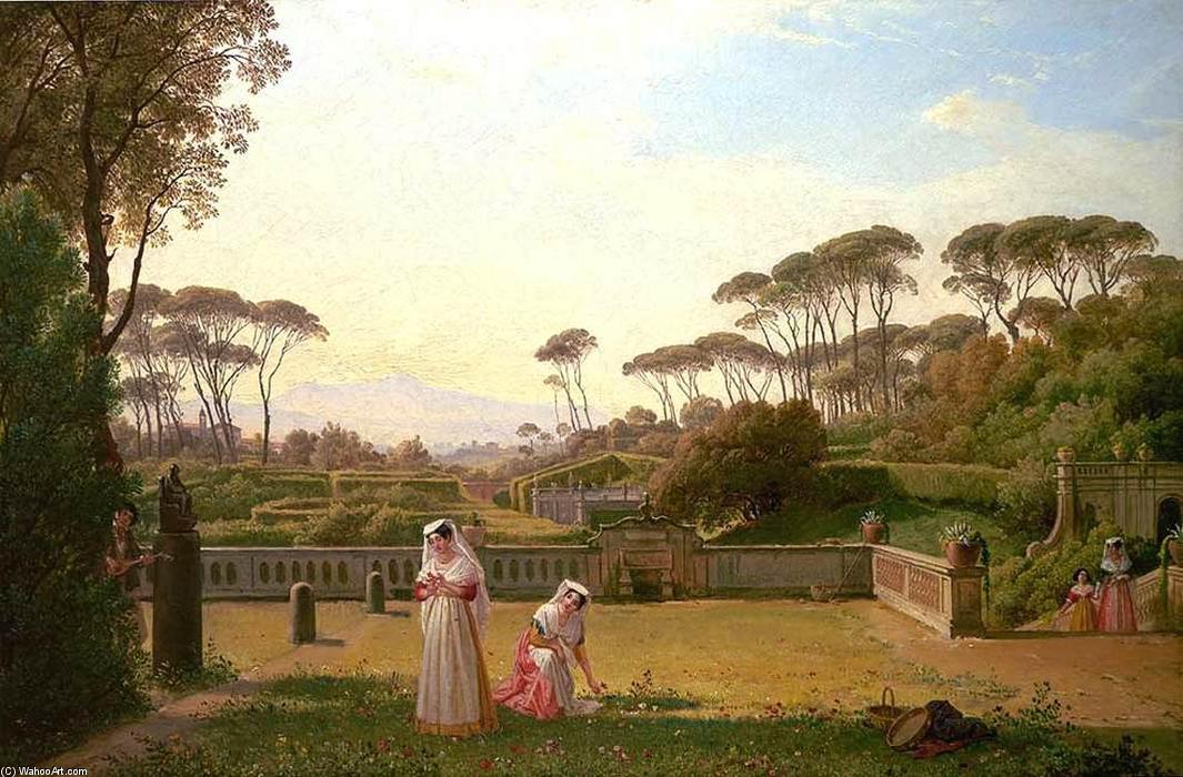 Garden Of The Villa Doria Pamphilj In Rome — Franz Ludwig Catel