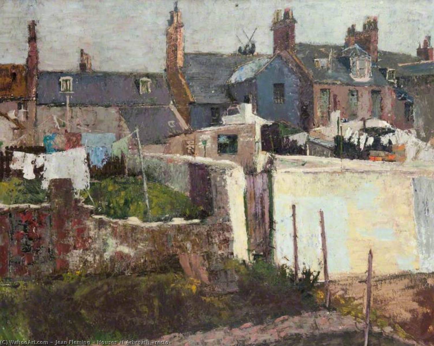 Houses At Arbroath (recto) — Jean Fleming
