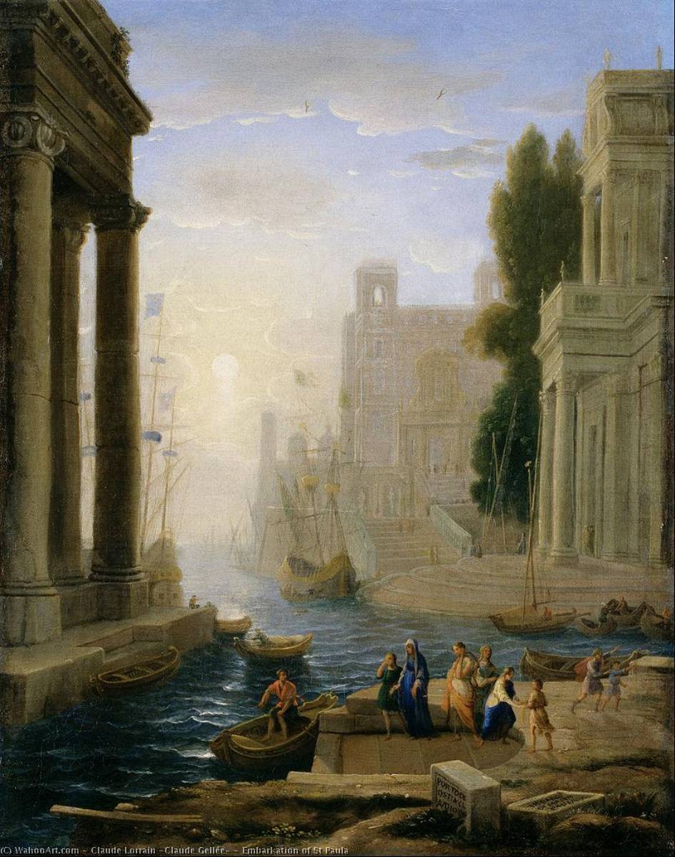 Embarkation Of St Paula — Claude Lorrain (claude Gellée)