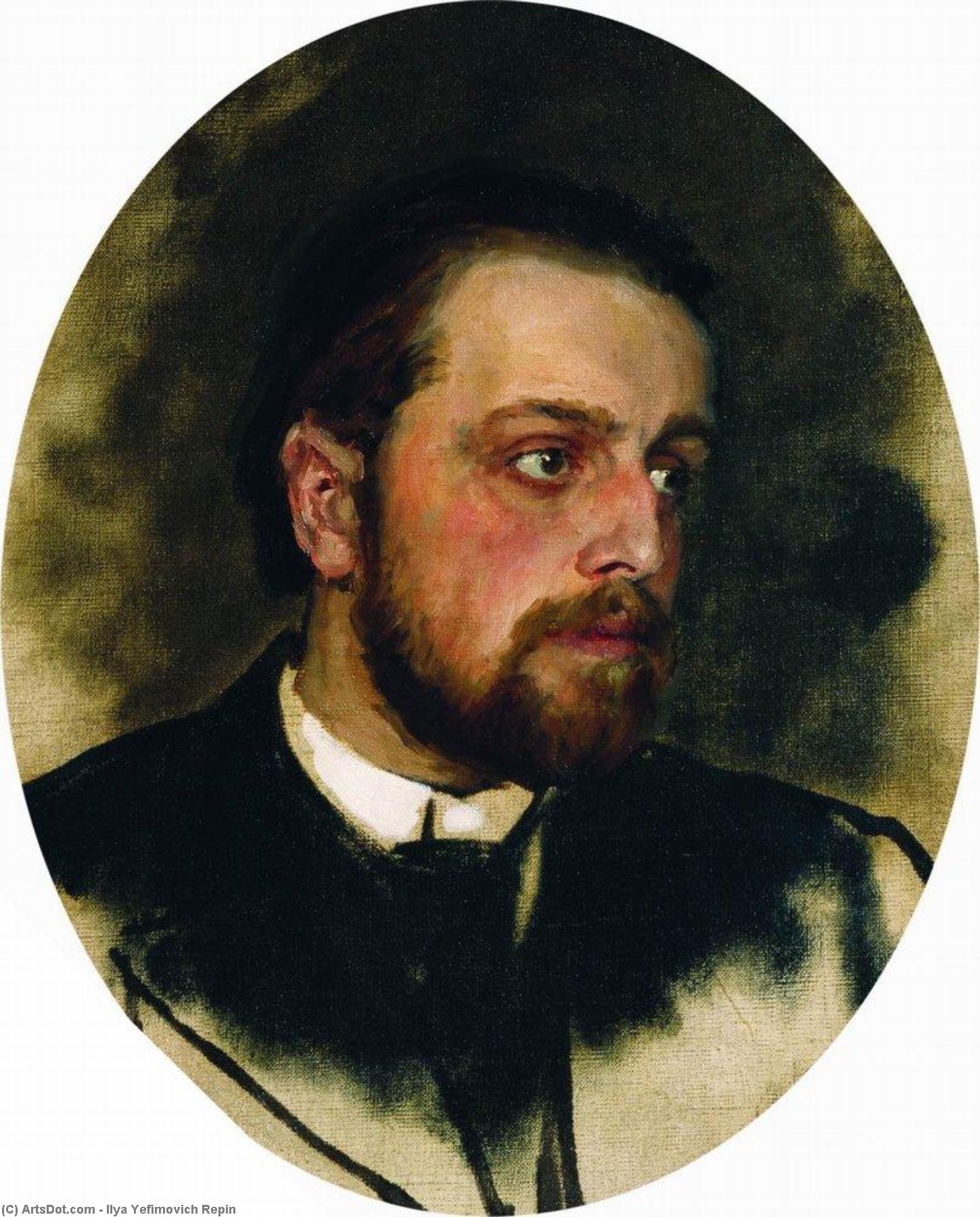 Portrait Of Writer Vladimir Grigorievich Chertkov — Ilya Yefimovich Repin