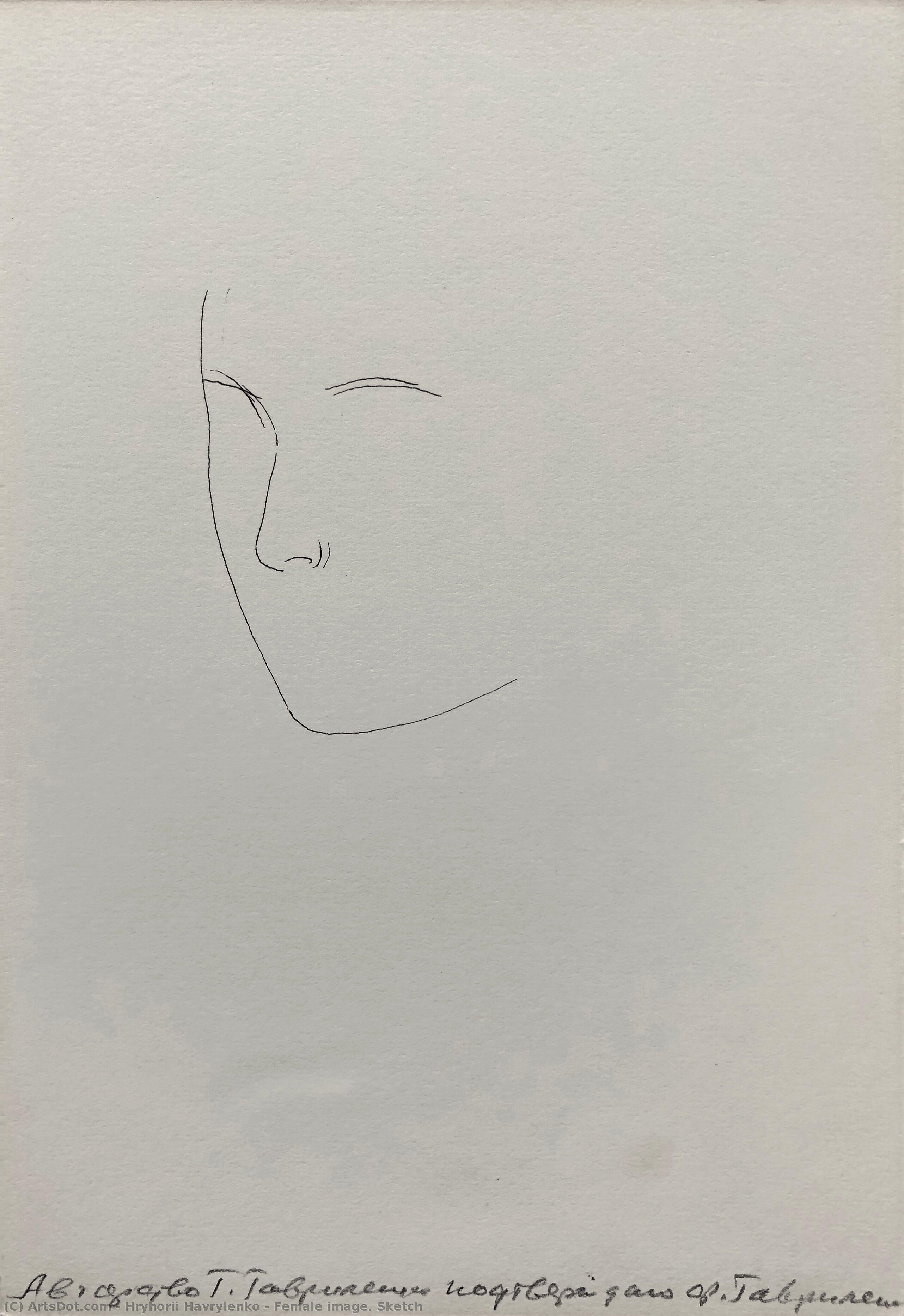 Female Image. Sketch — Hryhorii Havrylenko