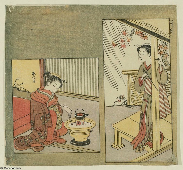 The Tenth Month — Suzuki Harunobu