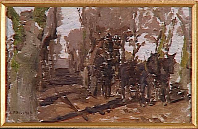 Mule Team , Chaumont, Décembre 1917 — Joseph-félix Bouchor