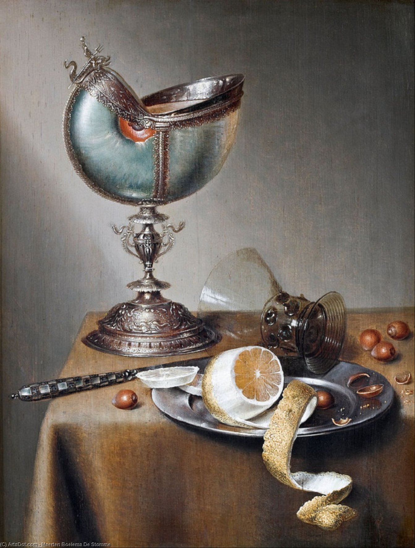 Still-life With Nautilus Cup — Maerten Boelema De Stomme