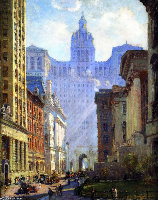 Chambers Street And The Municipal Building, N.y.c. — Colin Campbell Cooper
