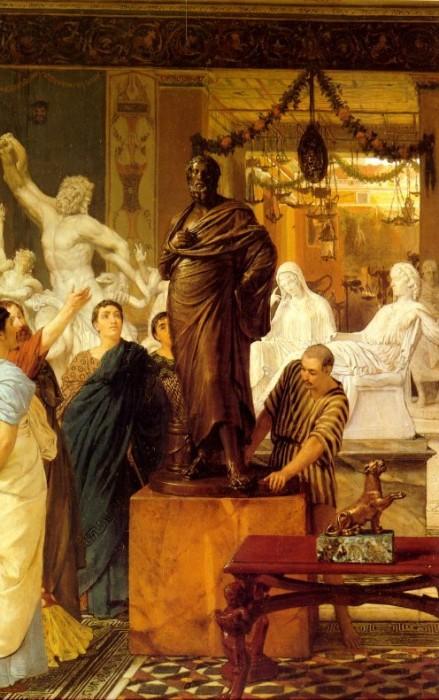 A Sculpture Gallery In Rome At The Time Of Agrippa — Lourens Alma Tadema