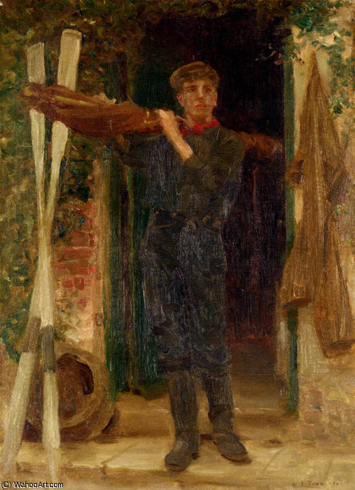 Portrait Of Georgie Fouracre — Henry Scott Tuke