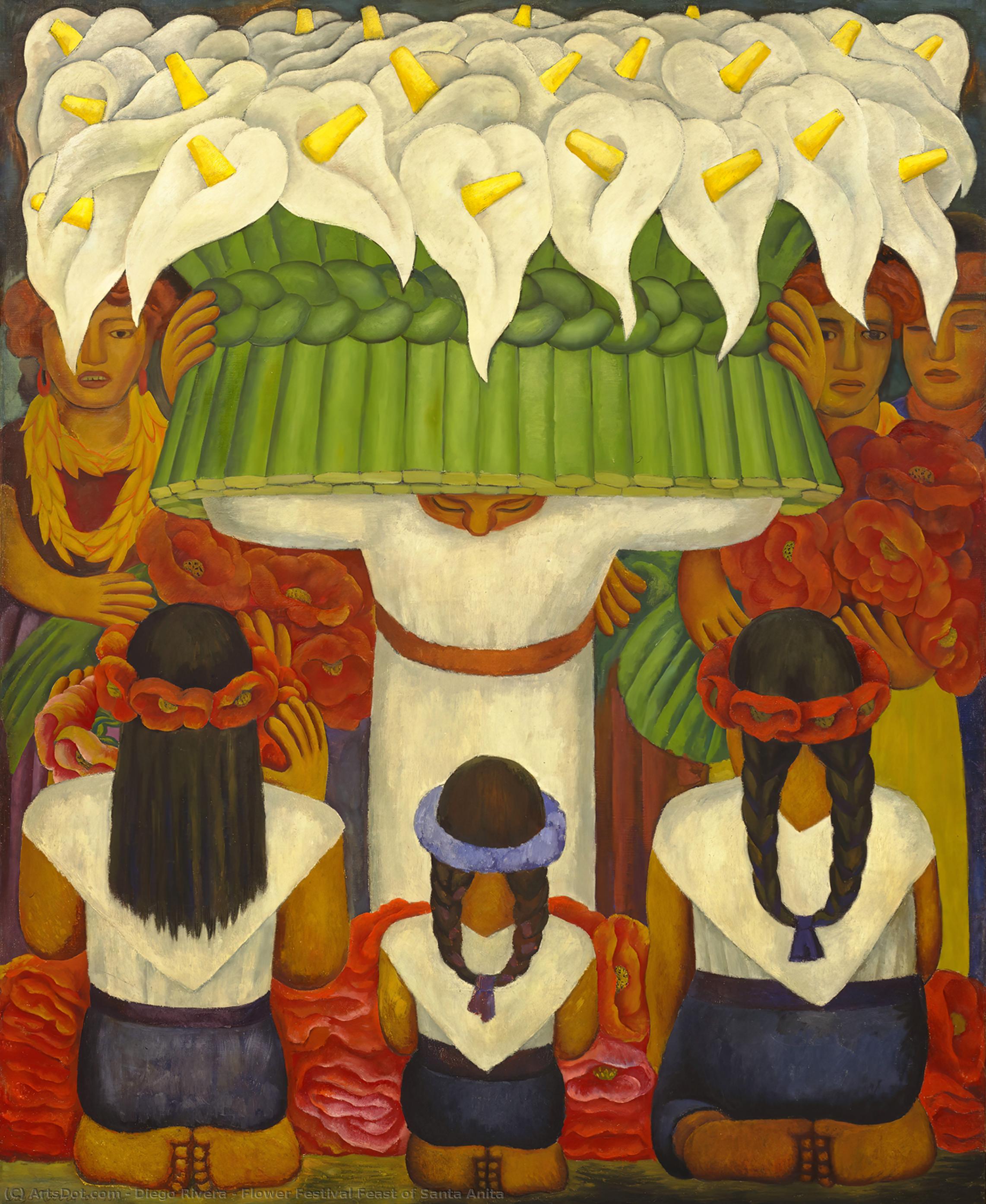 Flower Festival Feast Of Santa Anita — Diego Rivera