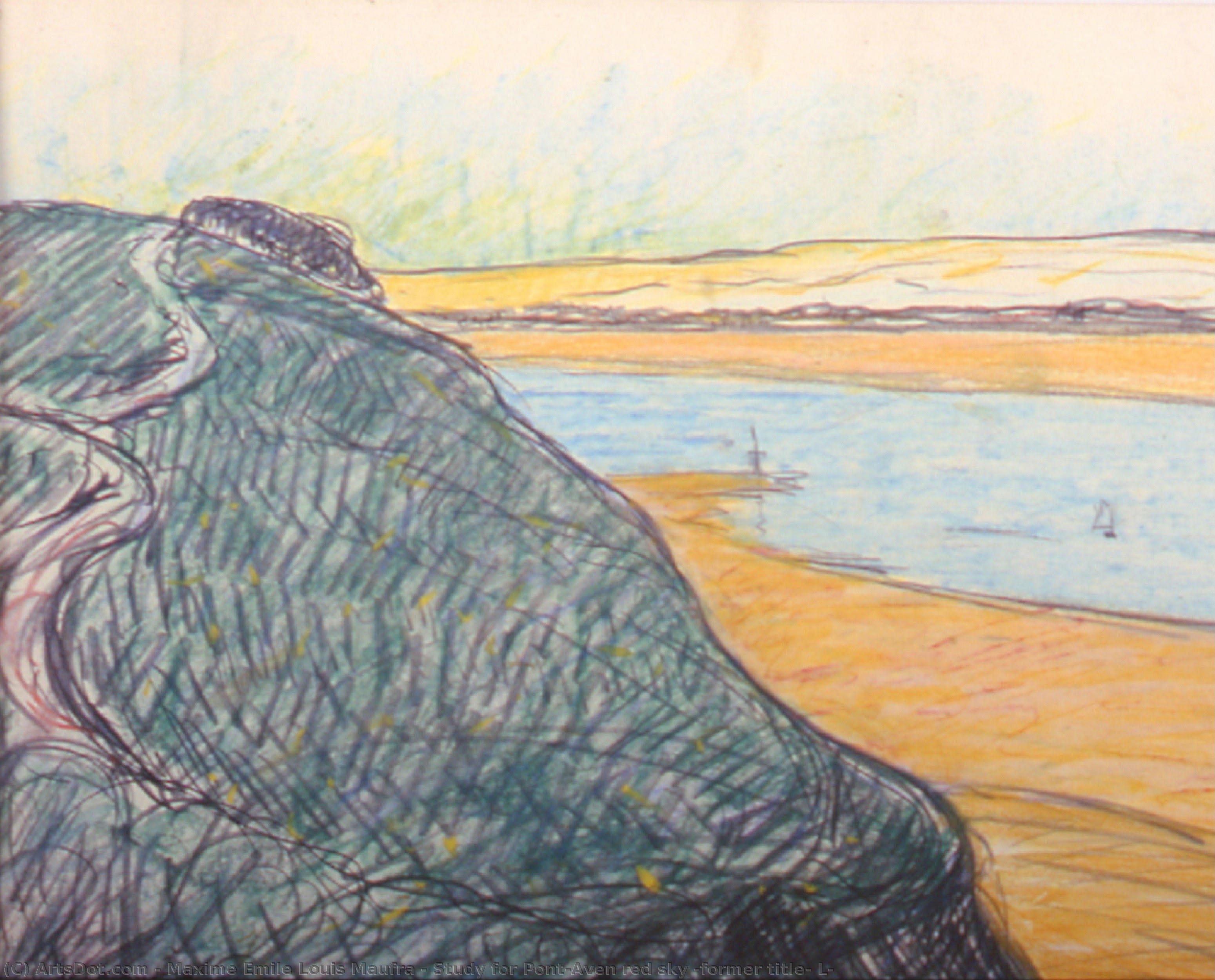 Study For Pont-aven Red Sky (former Title: L — Максим Эмиль Луи Мофра