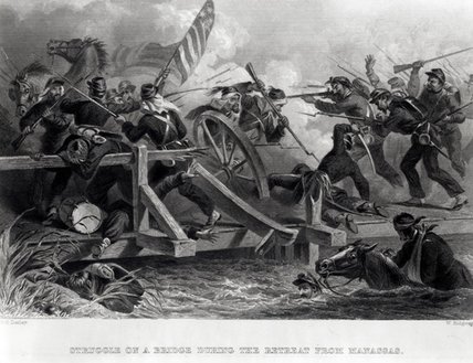 Struggle On A Bridge During The Retreat — Феликс Октавиус Карр Дарли