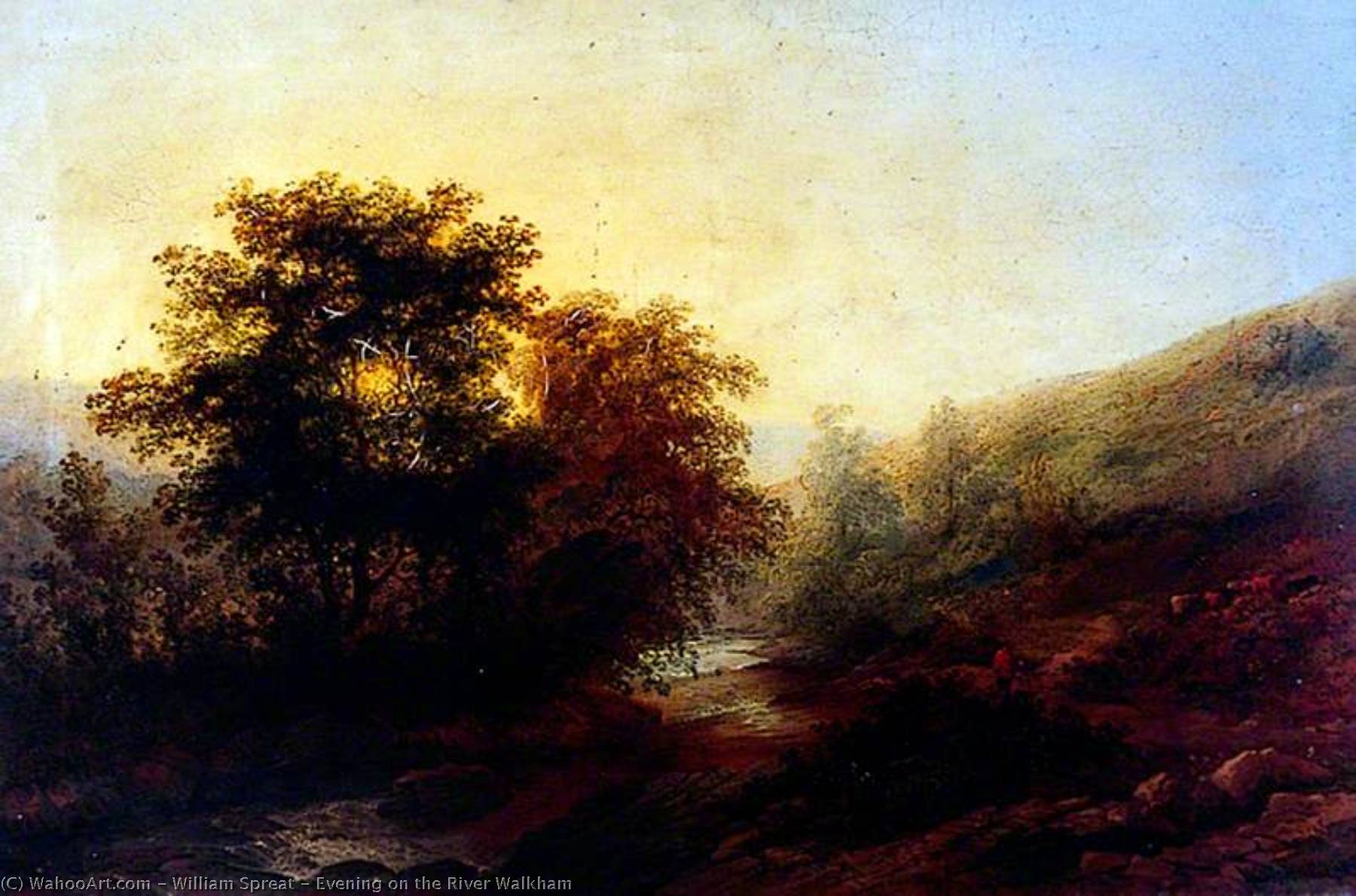 Evening On The River Walkham — William Spreat