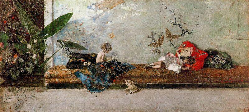 The Children Of The Painter In The Japanese Room — Mariano Fortuny