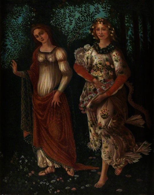 Detail From Botticelli's 'primavera' — Боттичелли