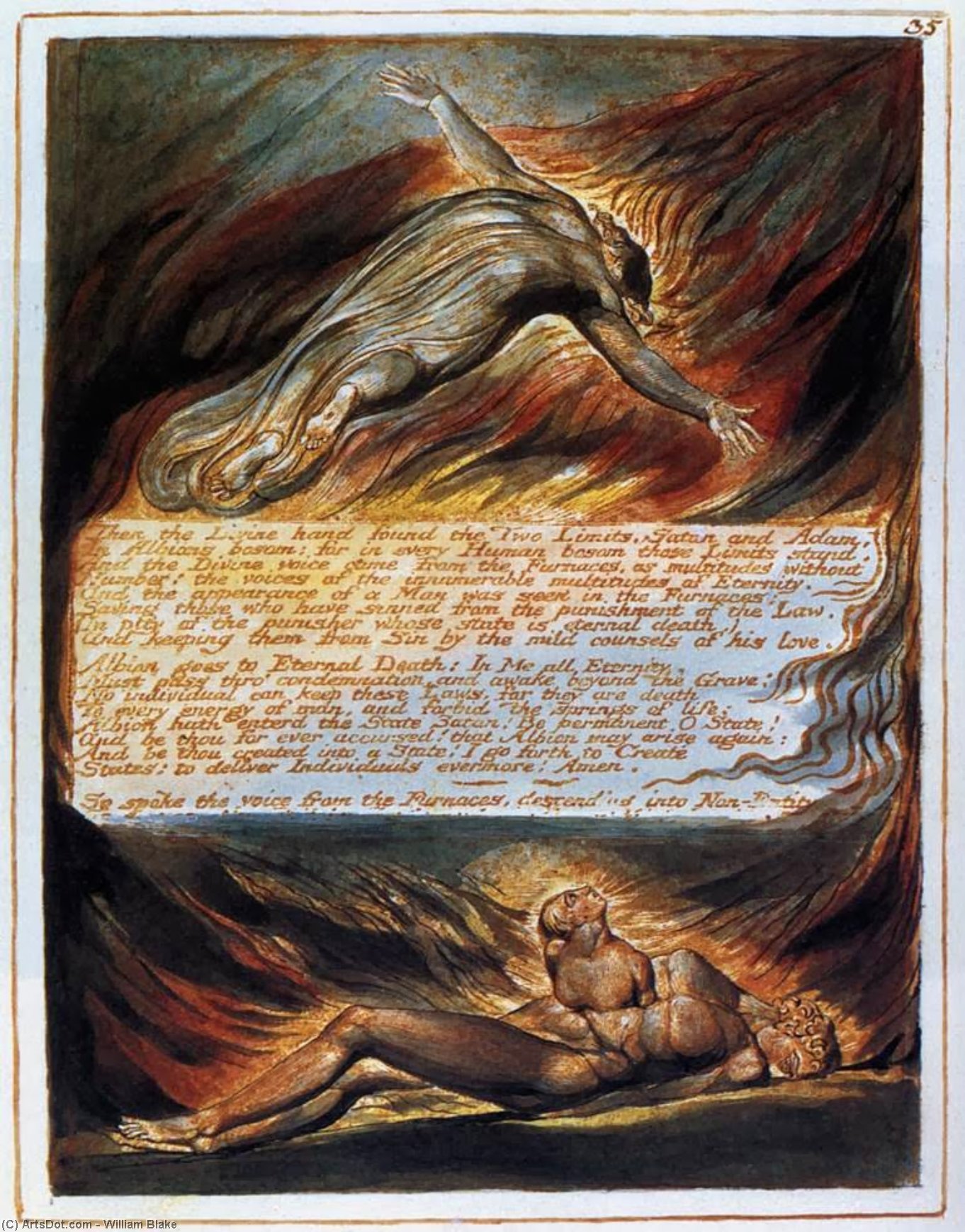 The Descent Of Christ — William Blake